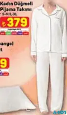 KADIN DÜĞMELİ PİJAMA TAKIMI KADIN DÜĞMELİ PİJAMA TAKIMI